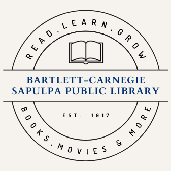 Bartlett-Carnegie Sapulpa Public Library Logo
